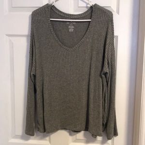 American Eagle soft and sexy gray sweater