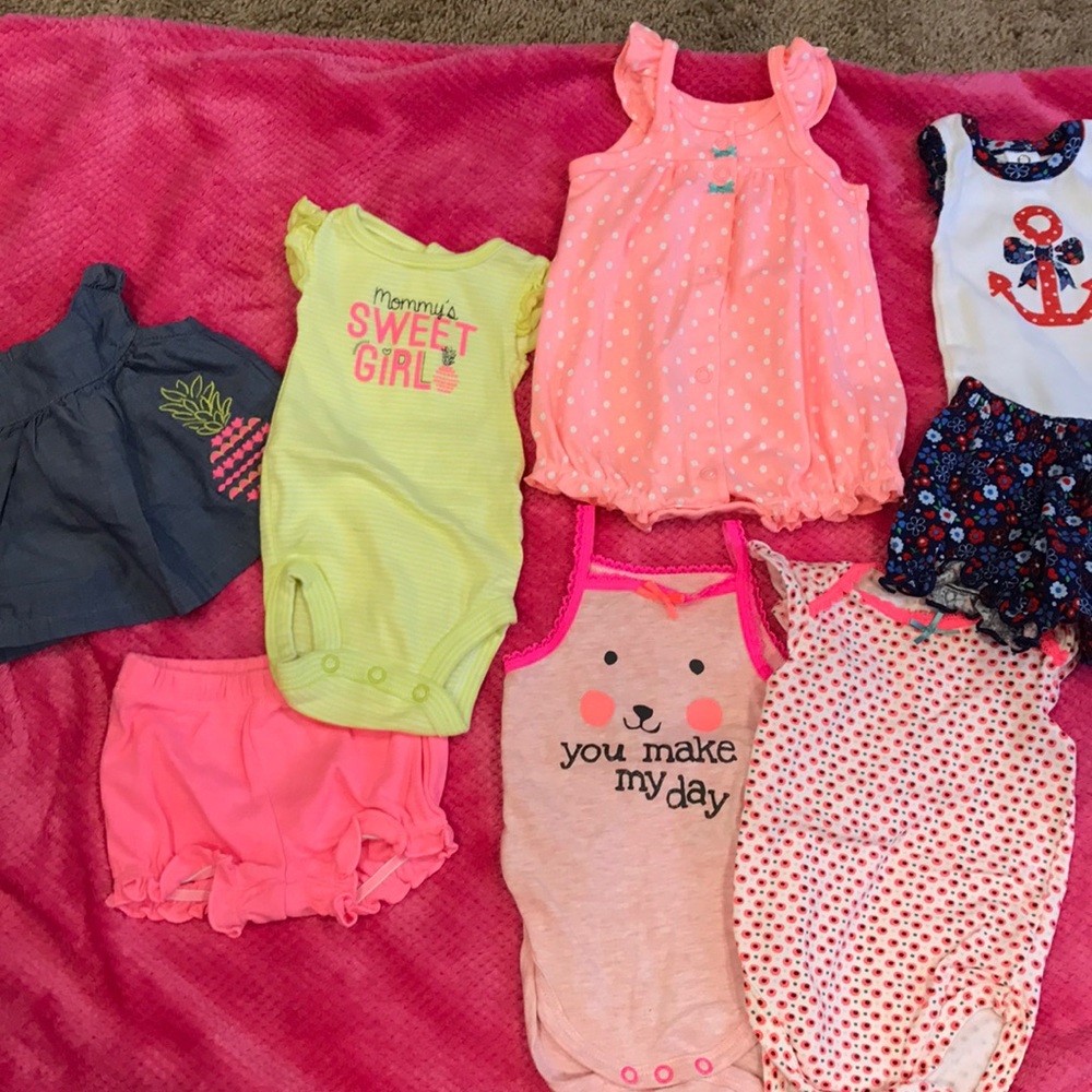 Newborn summer clothes bundle