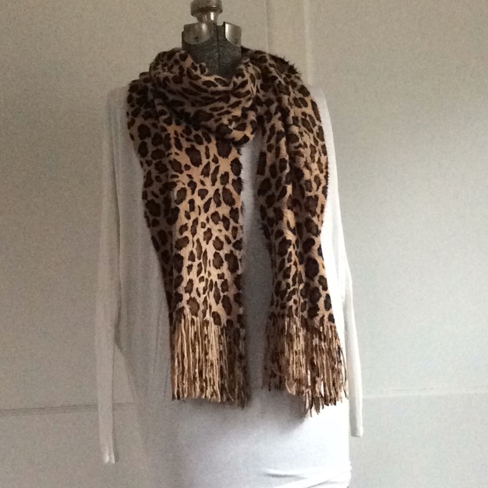 Leopard Print Scarf by Cejon