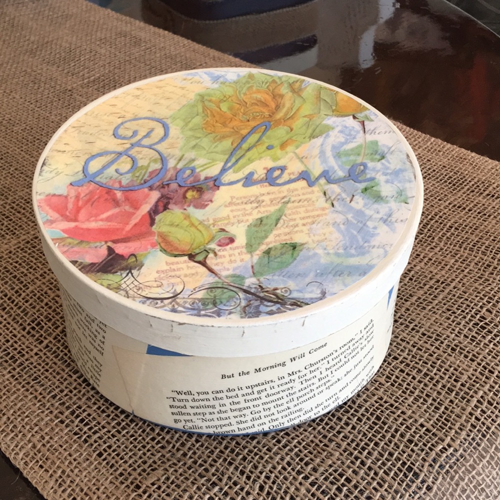 “Believe” hand crafted decorative box!