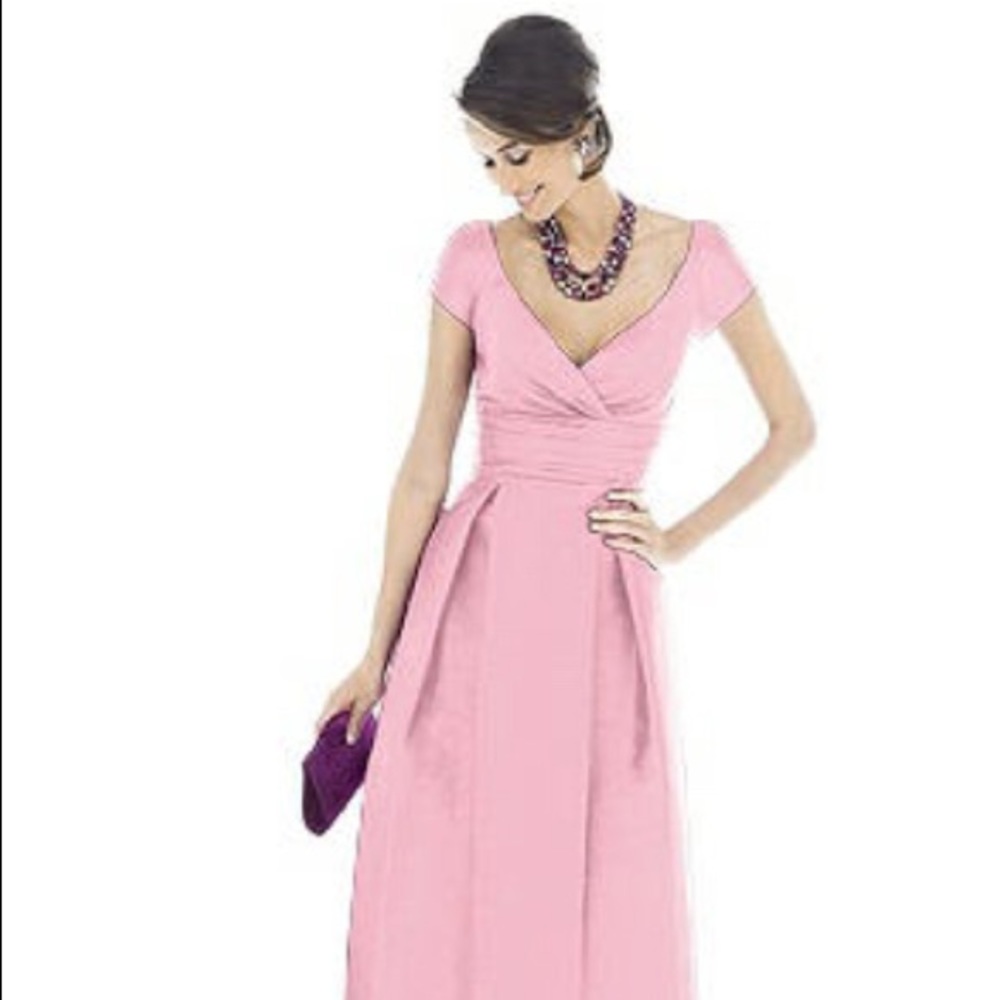 Alfred Sung Bridesmaid Dress in Begonia