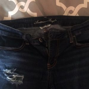 Size 10 American Eagle distressed jeggings.