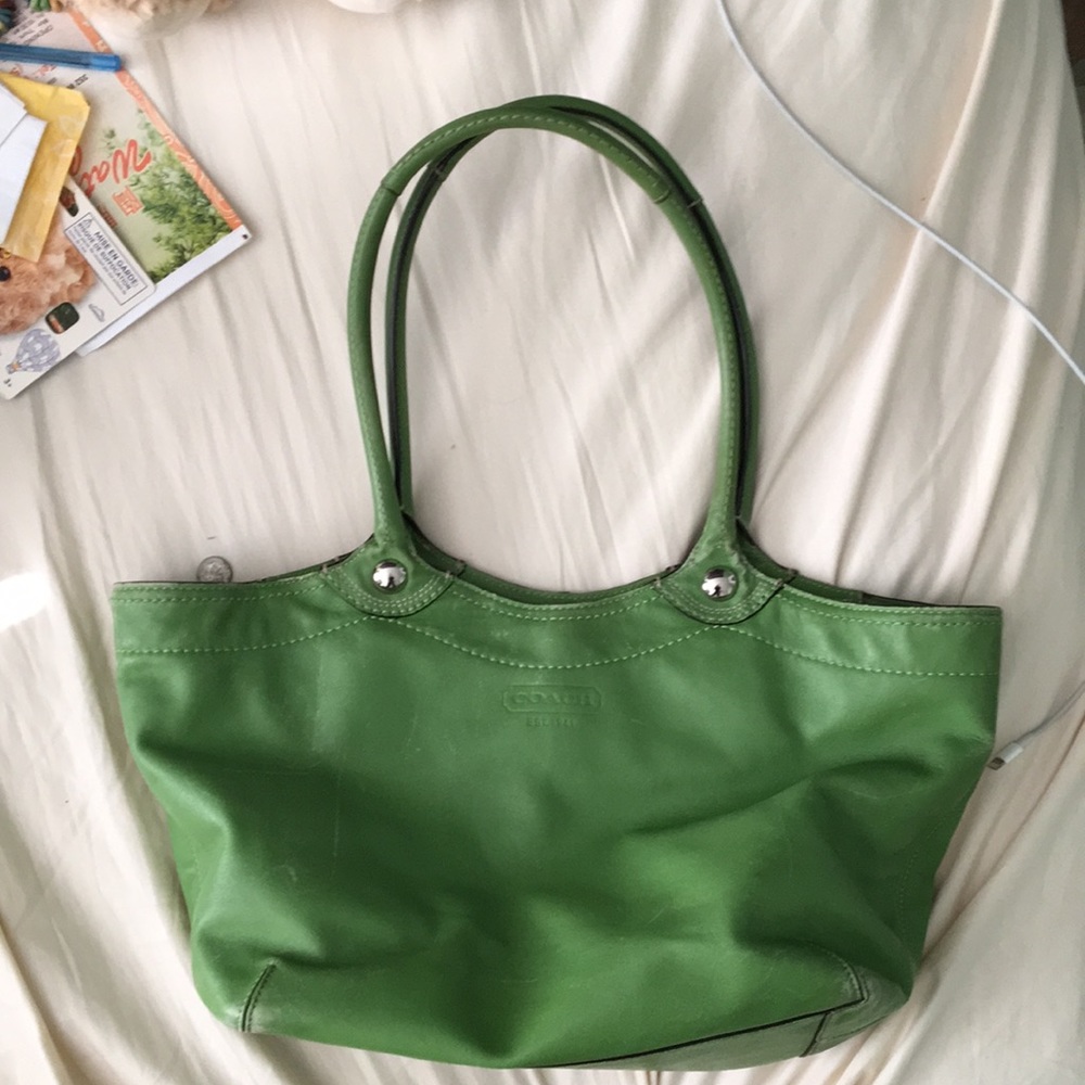 Green Coach Purse