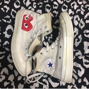 Commes de Garçon Converse High Tops - Size 7
