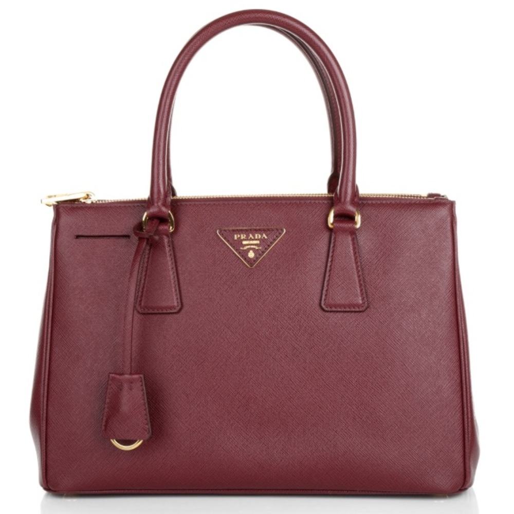 Prada Bursa a Mano Saffiano Lux Cerise
