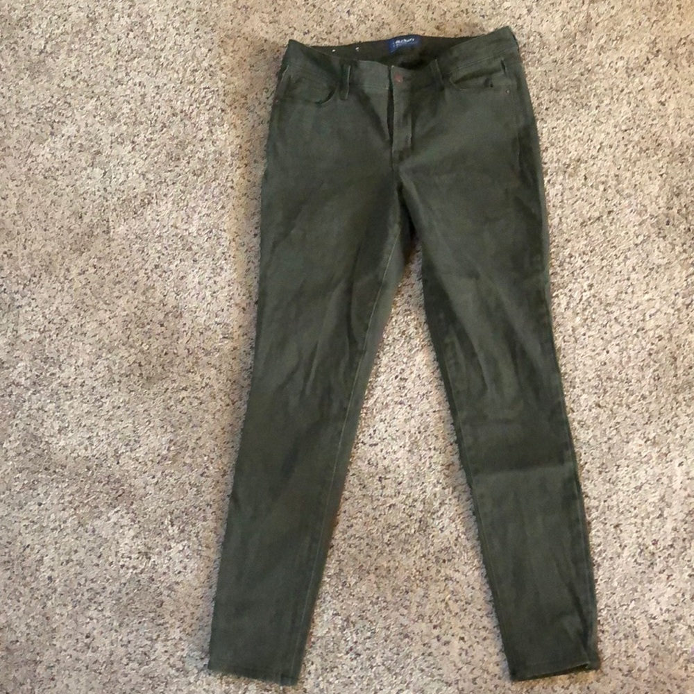 Green skinny rockstar pants