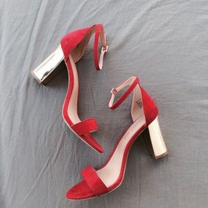 Madden girl red heels size 8.5