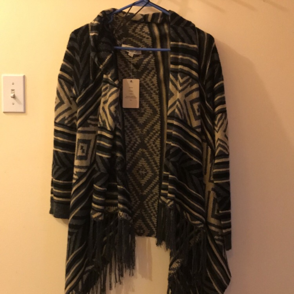 ❄️ Aztec print knit cardigan