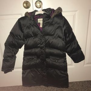 Kids Black Puffer Jacket