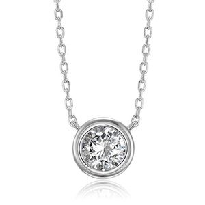 Sterling Solitaire Necklace in 3 Colors w Review!