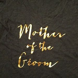 Mother of the groom V neck baby doll tee