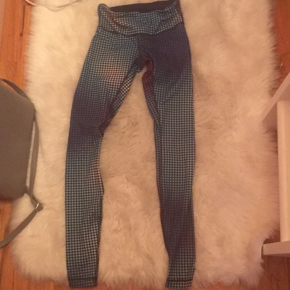 Colorful lululemon leggings size 4
