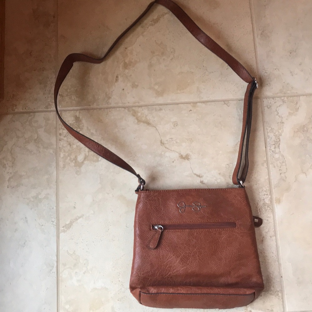Jessica Simpson brown leather purse