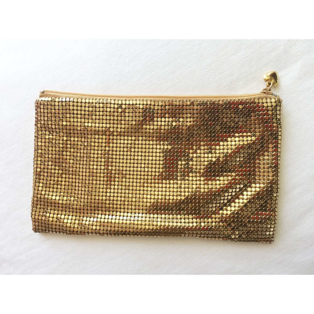 Scoop NYC Gold Chain Metal Link Clutch