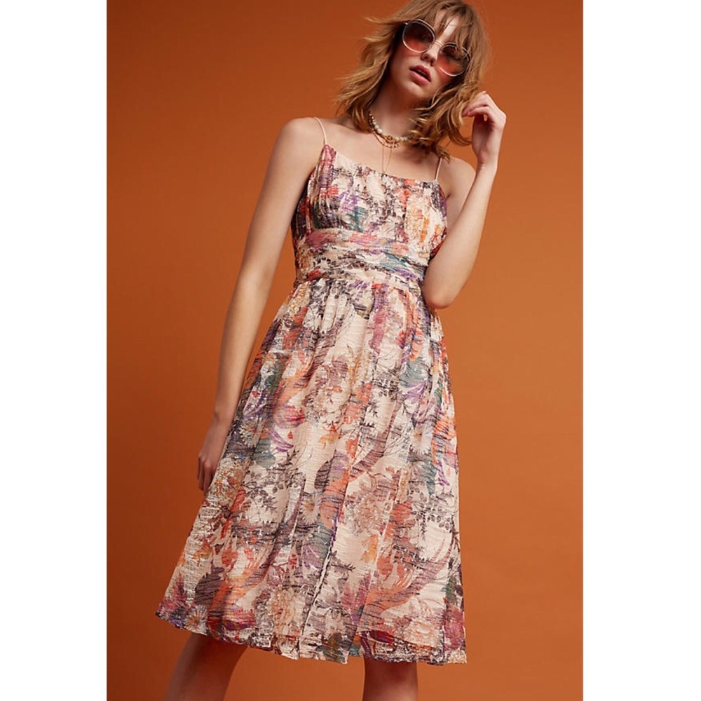 NWT ANTHROPOLOGIE Mackenzie Floral Dress