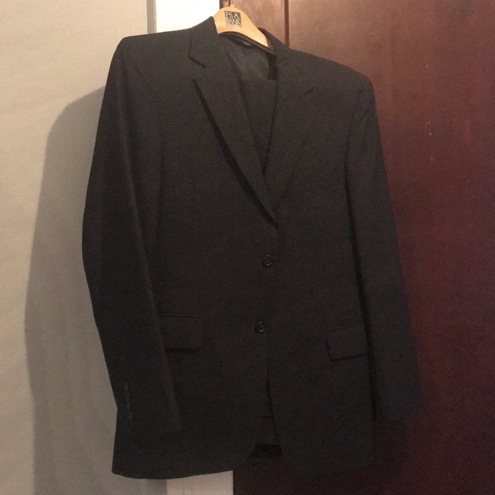 Navy blue Jos A Bank suit