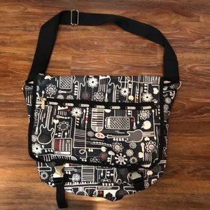 Lesportsac rock & roll nylon messenger bag