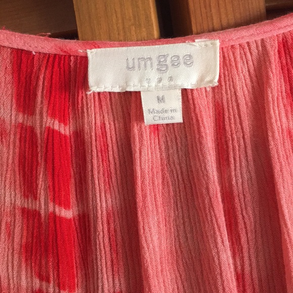 peachy & red tassle tunic! - Picture 5 of 6
