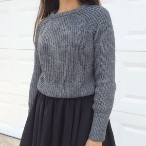American apparel gray fisherman sweater
