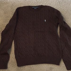 Ralph Lauren brown crew neck sweater