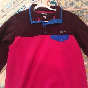 Pink and magenta Patagonia fleece