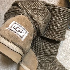 UGG Women's Classic Cardy Tall Button Knit Boots