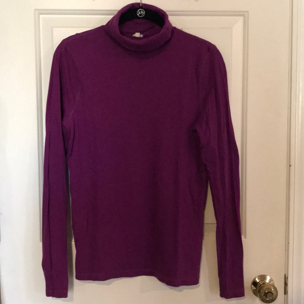 Purple JCrew turtleneck