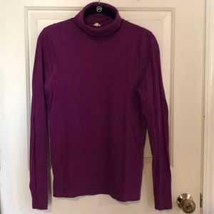 Purple JCrew turtleneck