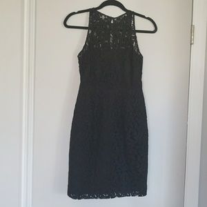J. Crew black lace sheath dress