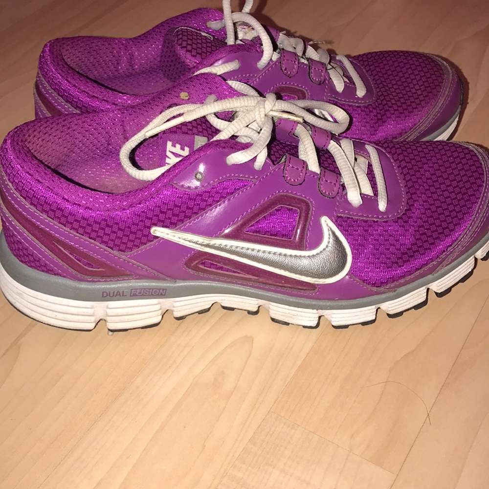 Fuschia Nike sneakers