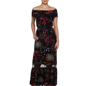Peter Nygard  Ruffle Off the Shoulder Dress