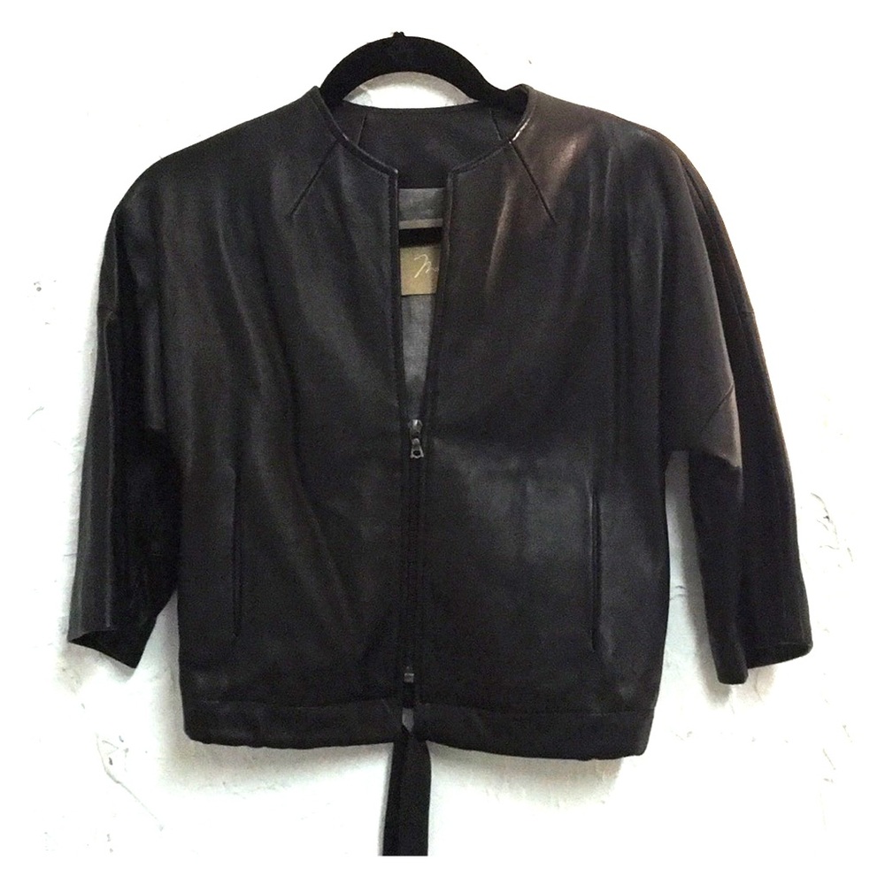 Max Azria Black Leather Jacket