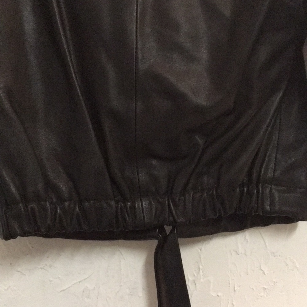 Max Azria Black Leather Jacket - Picture 6 of 10