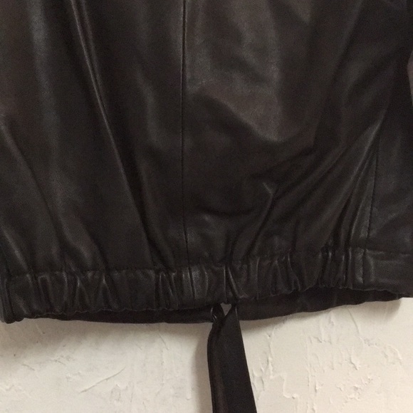 Max Azria Black Leather Jacket - Picture 6 of 10