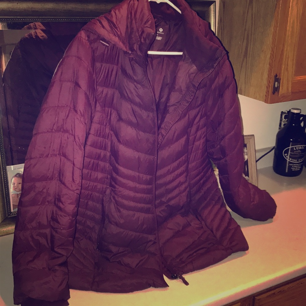 Xversion Plus Size Winter Coat (1x, Wine)