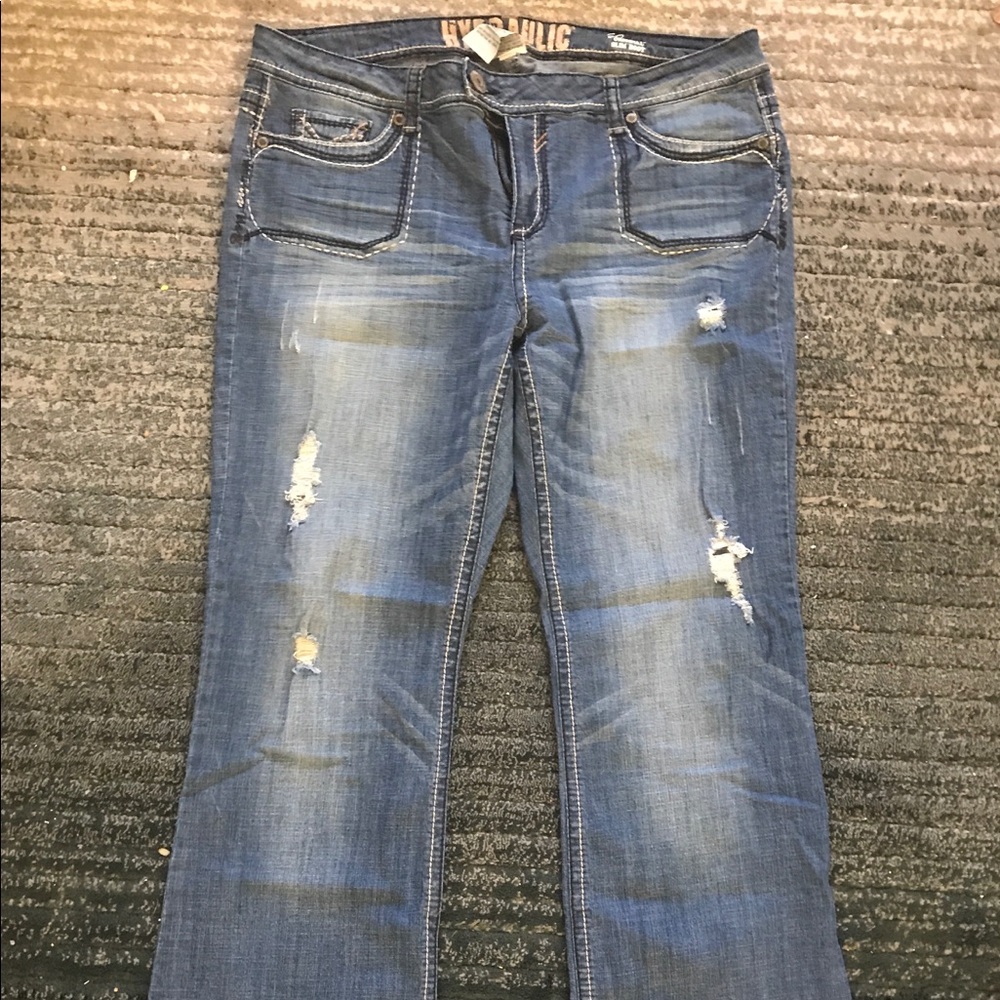 Women's distressed Hydraulic Jeans, size 16