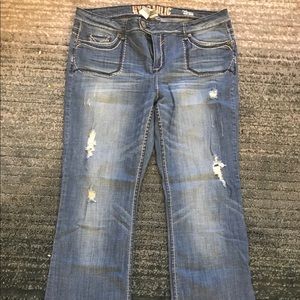 Women's distressed Hydraulic Jeans, size 16