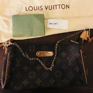 Authentic Louis Vuitton Eva Monogram Crossbody Bag