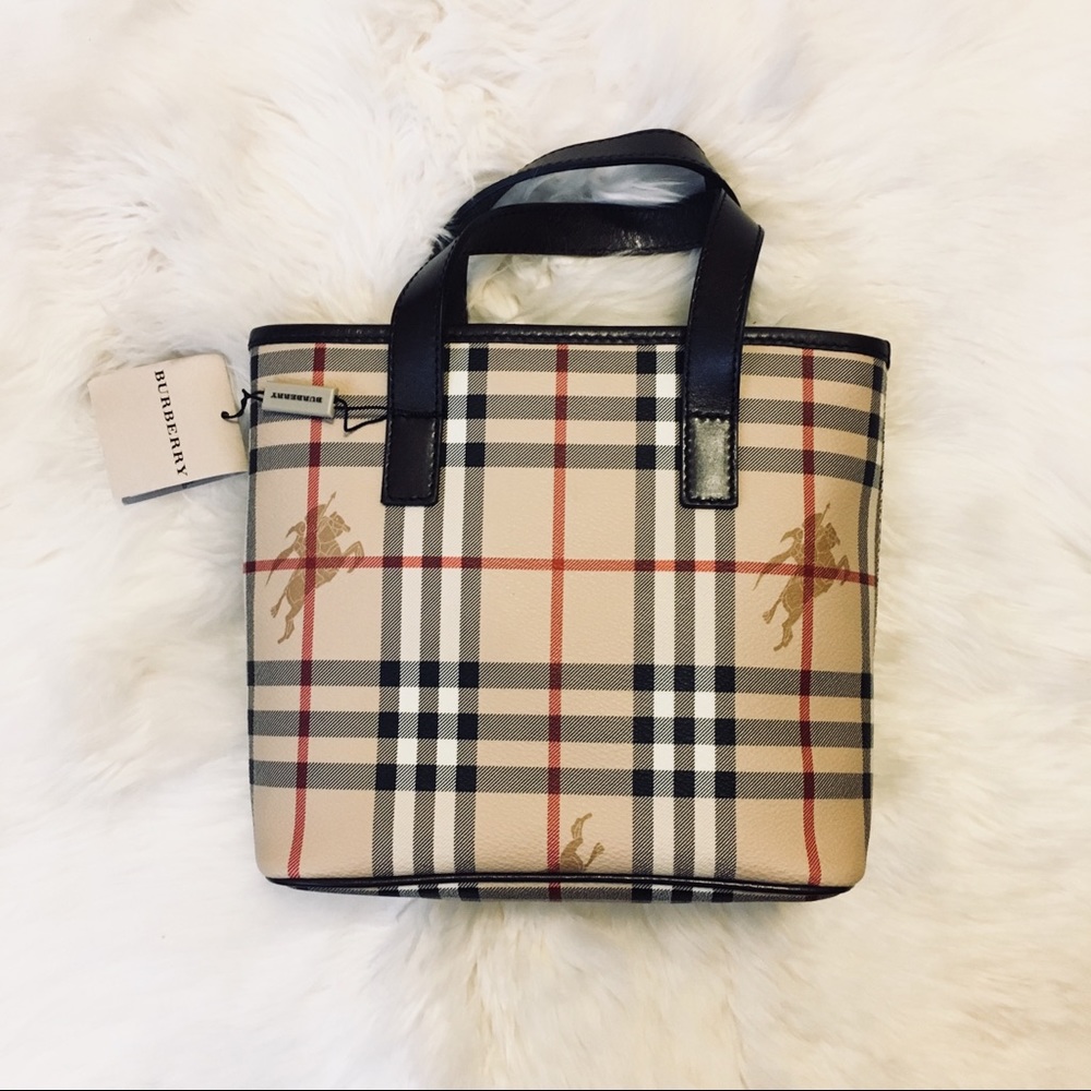 Burberry Signature Equestrian Check Purse