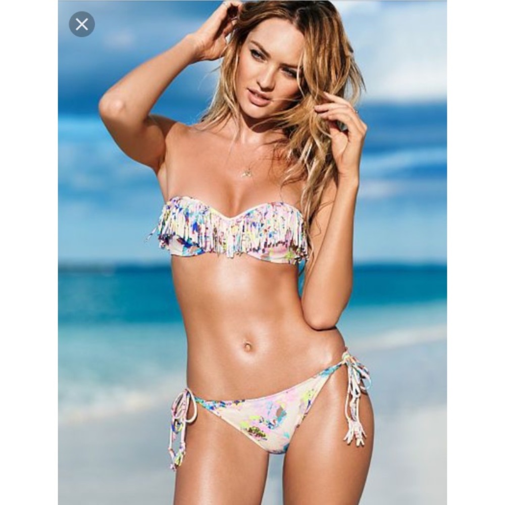 Victoria's Secret Fringe Top Cheeky Bottom Bikini
