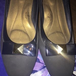 Dark Navy Soft Style Hushpuppies Dress Flats