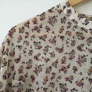 Flowy Floral Print Top
