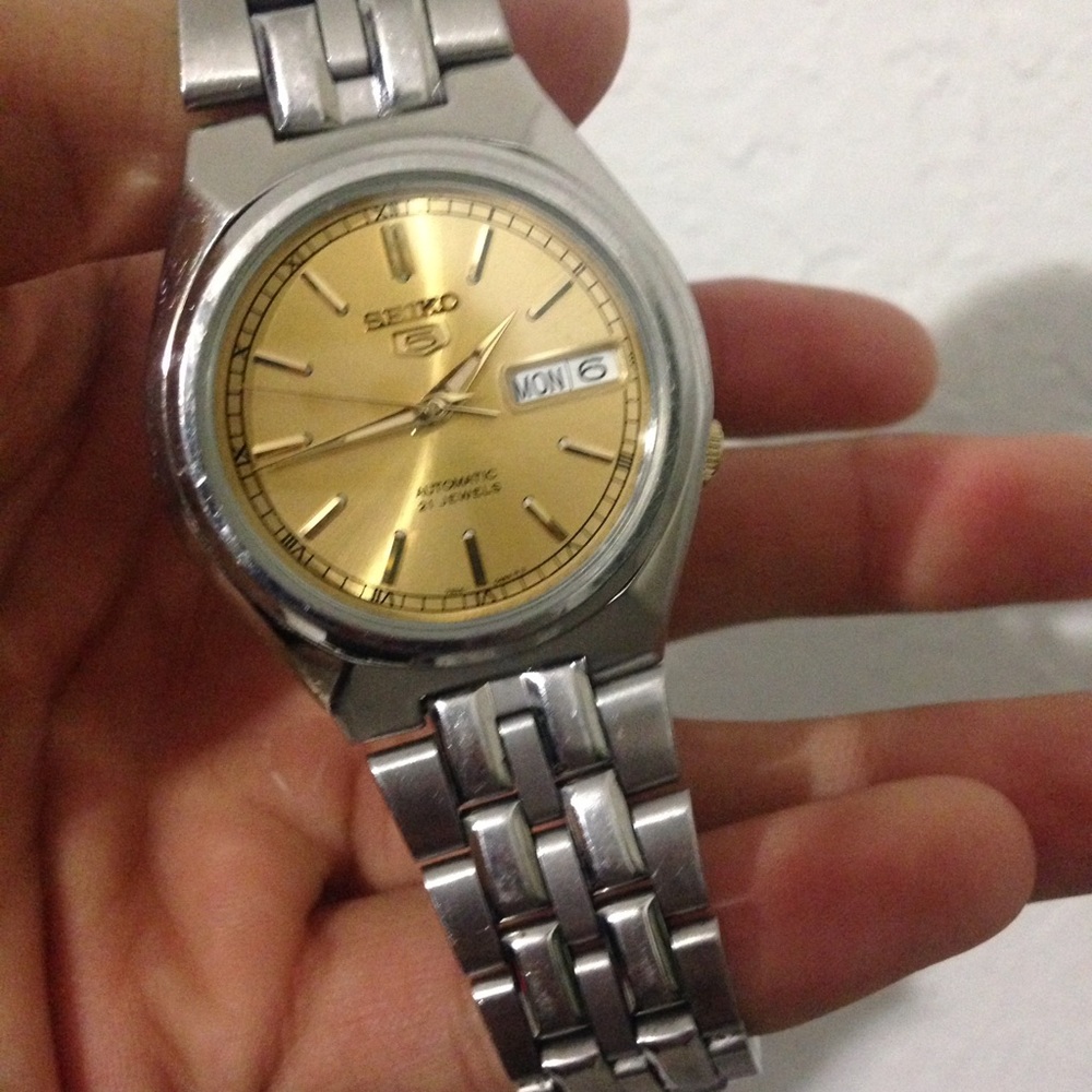 Seiko 5 automatic watch.