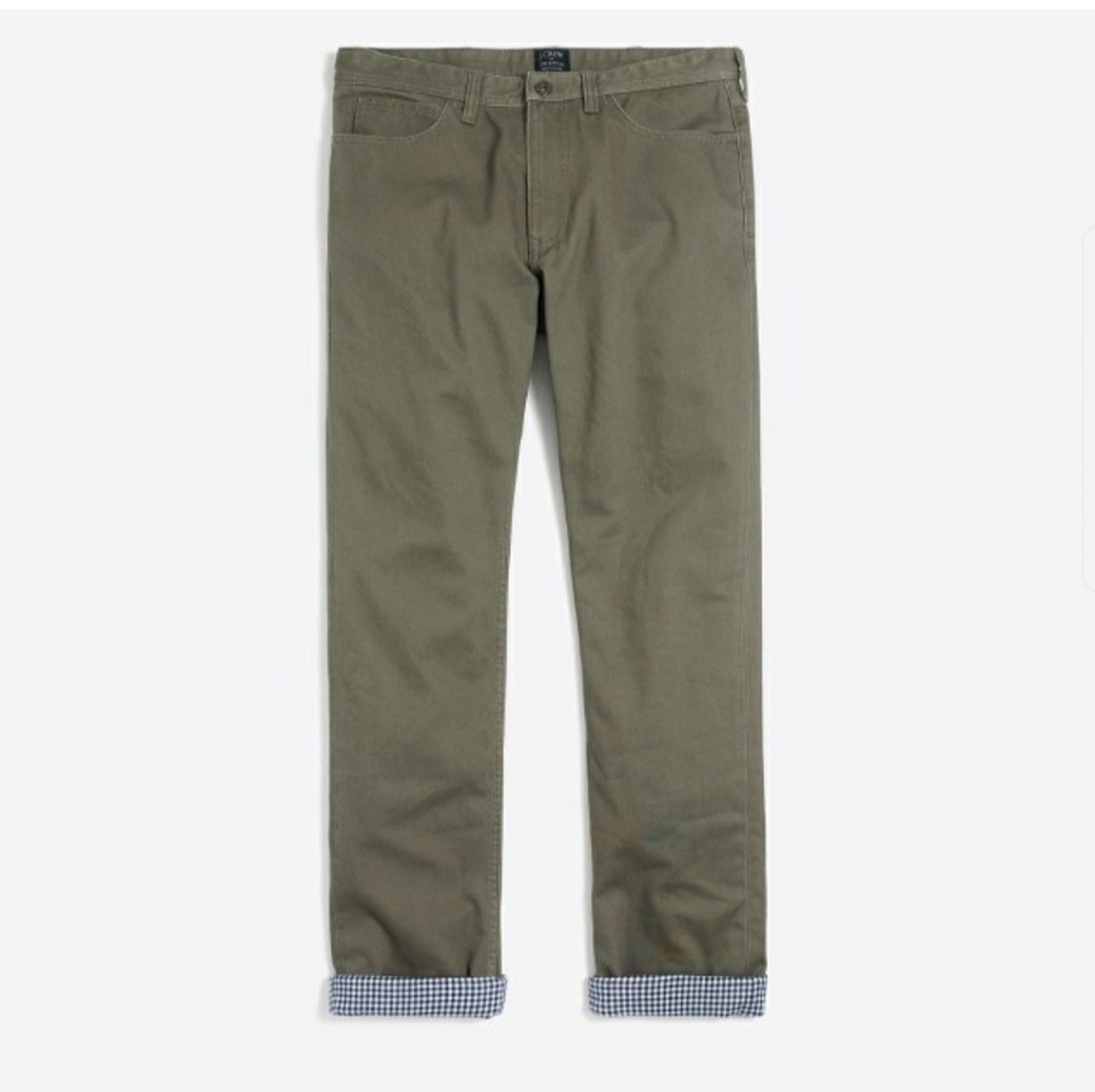 J. Crew Sutton Flannel Lined chino
