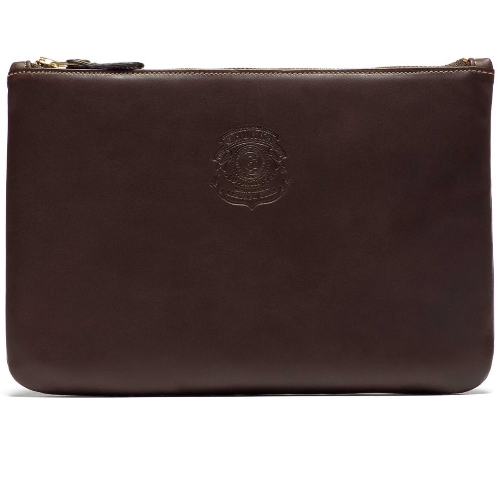 Ghurka large pouch No.65 in cognac leather