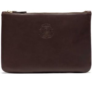 Ghurka large pouch No.65 in cognac leather