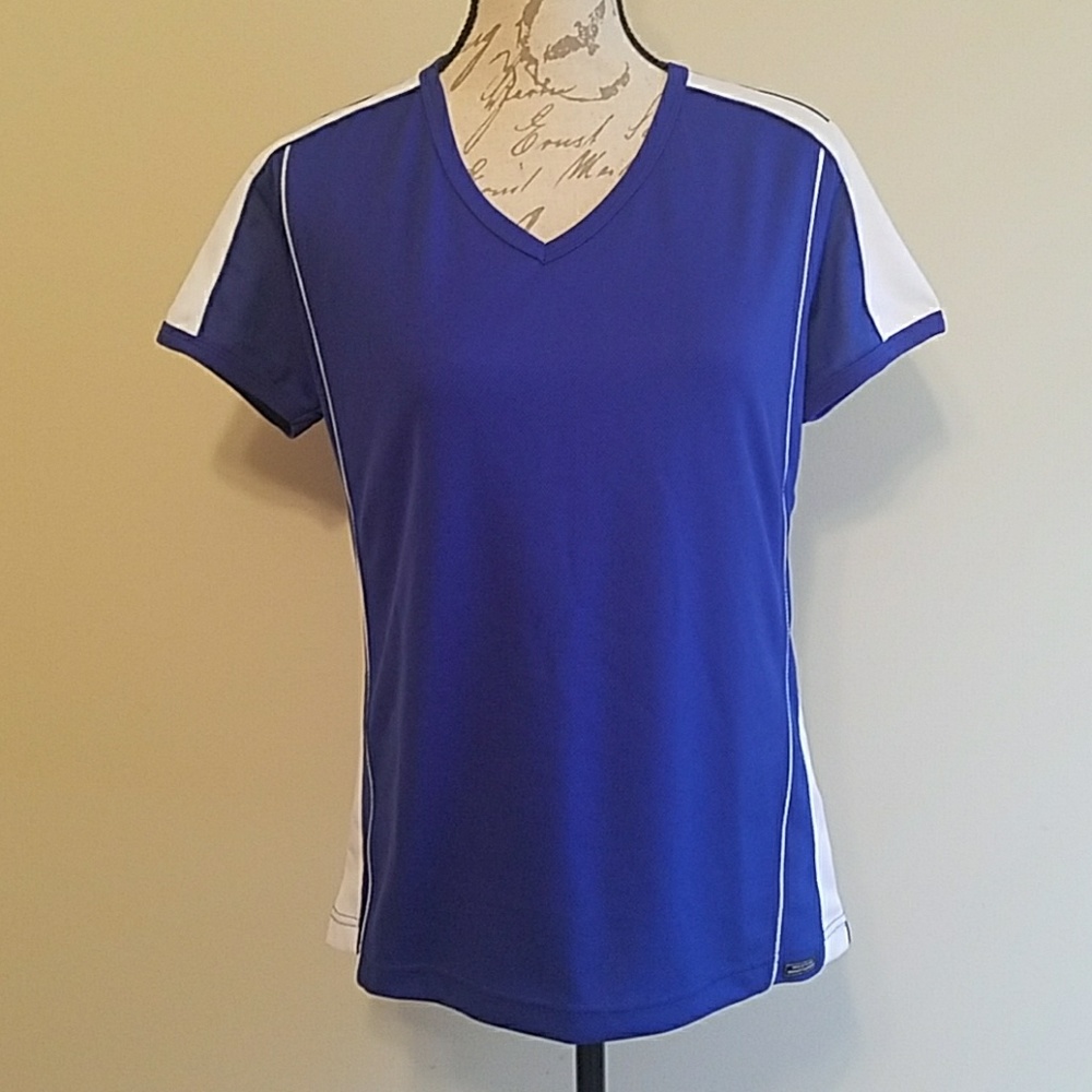⬇$15 Pro Celebrity Women's Blue Atheletic top sL