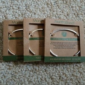 Set of 3 mantra bracelets