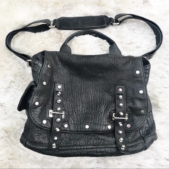 Rebecca Minkoff Handbags - REBECCA MINKOFF Black Studded Bag