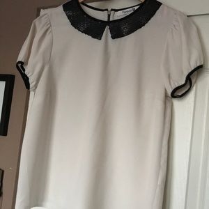 BOW TIE SQUIN BLOUSE-dry cleaned(bundle 3 for $12